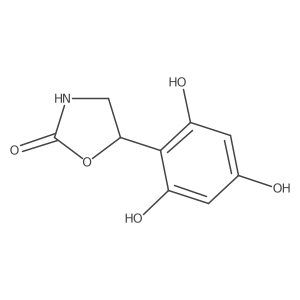 5-(2,4,6-Trihydroxyphenyl)-1,3-oxazolidin-2-one Structure