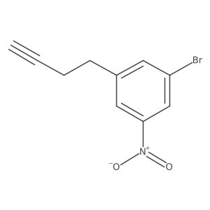 1-Bromo-3-(but-3-yn-1-yl)-5-nitrobenzene Structure