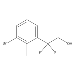 2-(3-Bromo-2-methylphenyl)-2,2-difluoroethan-1-ol结构式