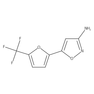 5-[5-(Trifluoromethyl)furan-2-yl]-1,2-oxazol-3-amine结构式