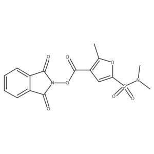 1,3-dioxo-2,3-dihydro-1H-isoindol-2-yl 5-(dimethylsulfamoyl)-2-methylfuran-3-carboxylate Structure