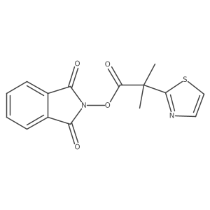 1,3-dioxo-2,3-dihydro-1H-isoindol-2-yl 2-methyl-2-(1,3-thiazol-2-yl)propanoate结构式