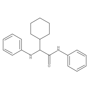 2-Cyclohexyl-N-phenyl-2-(phenylamino)acetamide结构式