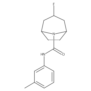 3-Fluoro-N-(3-methylphenyl)-8-azabicyclo[3.2.1]octane-8-carboxamide结构式