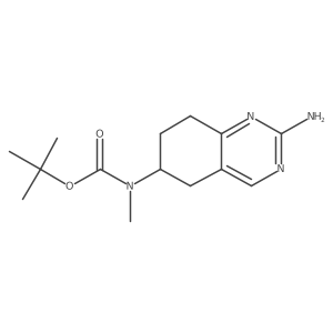 Tert-butyl N-(2-amino-5,6,7,8-tetrahydroquinazolin-6-yl)-N-methylcarbamate结构式