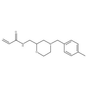 N-({4-[(4-methylphenyl)methyl]morpholin-2-yl}methyl)prop-2-enamide结构式