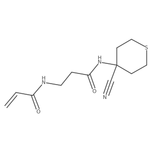 N-(4-Cyanothian-4-yl)-3-(prop-2-enoylamino)propanamide Structure