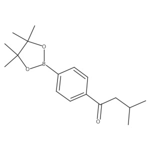 3-Methyl-1-[4-(4,4,5,5-tetramethyl-1,3,2-dioxaborolan-2-YL)phenyl]butan-1-one结构式