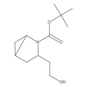 tert-Butyl (1R,3S,5R)-3-(2-hydroxyethyl)-2-azabicyclo[3.1.0]hexane-2-carboxylate Structure