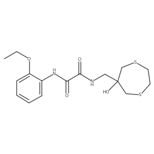 N'-(2-Ethoxyphenyl)-N-[(6-hydroxy-1,4-dithiepan-6-yl)methyl]oxamide结构式