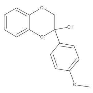2,3-Dihydro-2-(4-methoxyphenyl)-1,4-benzodioxin-2-ol Structure