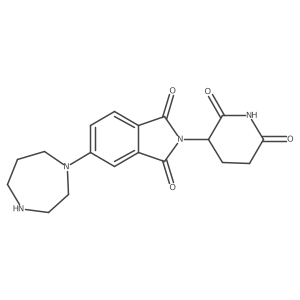 5-(1,4-diazepan-1-yl)-2-(2,6-dioxopiperidin-3-yl)-2,3-dihydro-1H-isoindole-1,3-dione结构式