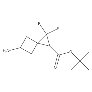 rac-tert-butyl (1R,3r)-5-amino-2,2-difluorospiro[2.3]hexane-1-carboxylate Structure