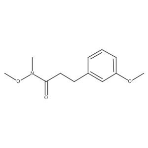 N-Methyl-N-methoxy-3-methoxybenzenepropanamide Structure