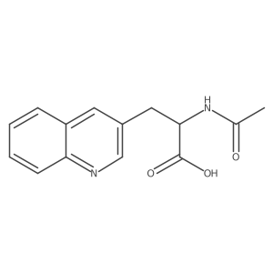 2-Acetamido-3-(quinolin-3-yl)propanoic acid Structure