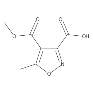 4-(Methoxycarbonyl)-5-methyl-1,2-oxazole-3-carboxylicacid结构式