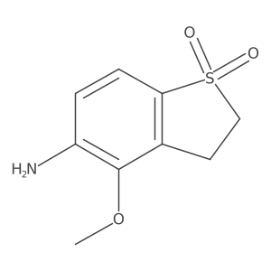 5-Amino-4-methoxy-2,3-dihydrobenzo[b]thiophene 1,1-dioxide Structure