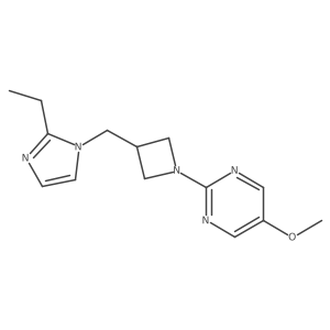 2-{3-[(2-ethyl-1H-imidazol-1-yl)methyl]azetidin-1-yl}-5-methoxypyrimidine结构式