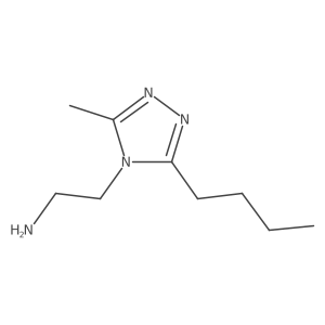2-(3-butyl-5-methyl-4H-1,2,4-triazol-4-yl)ethan-1-amine结构式
