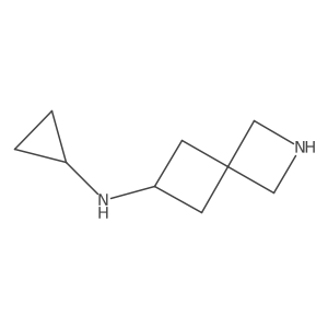 N-Cyclopropyl-2-azaspiro[3.3]heptan-6-amine结构式