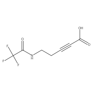 5-(2,2,2-Trifluoroacetamido)pent-2-ynoic acid结构式