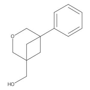 {5-Phenyl-3-oxabicyclo[3.1.1]heptan-1-yl}methanol Structure