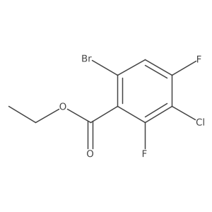 Ethyl 6-bromo-3-chloro-2,4-difluorobenzoate结构式