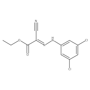 3,5-Dicl-C6H3nhn=C(CN)cooet Structure