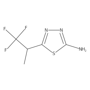 5-(1,1,1-Trifluoropropan-2-yl)-1,3,4-thiadiazol-2-amine Structure