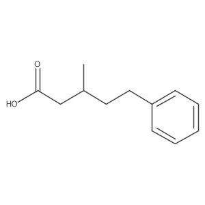 3-Methyl-5-phenylpentanoic acid Structure
