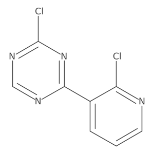 2-Chloro-4-(2-chloro-pyridin-3-yl)-[1,3,5]triazine Structure