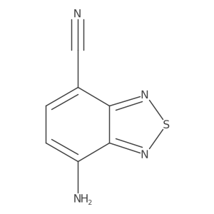 4-Amino-2,1,3-benzothiadiazole-7-carbonitrile Structure
