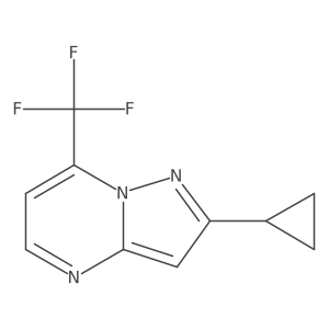 2-Cyclopropyl-7-(trifluoromethyl)pyrazolo[1,5-a]pyrimidine Structure