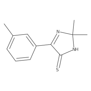 2,2-dimethyl-4-(3-methylphenyl)-2,5-dihydro-1H-imidazole-5-thione Structure