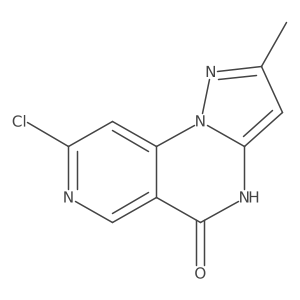 8-chloro-2-methylpyrazolo[1,5-a]pyrido[3,4-e]pyrimidin-5(4H)-one Structure