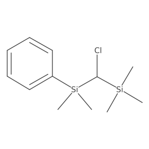 Dimethyl-phenyl-[(trimethylsilyl)-chlormethyl-silane结构式