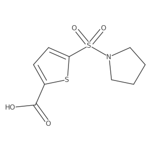 5-(1-Pyrrolidinylsulfonyl)-2-thiophenecarboxylic acid Structure
