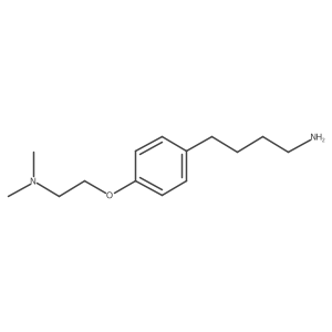 4-[4-(2-Dimethylaminoethoxy)phenyl]butylamine Structure