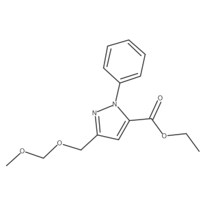 ethyl 5-methoxymethoxymethyl-2-phenyl-2H-pyrazole-3-carboxylate Structure