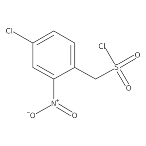 (4-Chloro-2-nitrophenyl)methanesulfonyl chloride结构式
