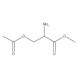 Methyl 3-(acetyloxy)-2-aminopropanoate Structure