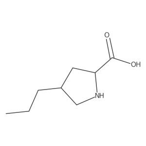 (2R,4R)-4-Propylpyrrolidine-2-carboxylic acid Structure