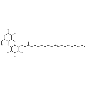 [(2R,3R,4S,5R,6S)-3,4,5-trihydroxy-6-[(2R,3S,4R,5R,6S)-4,5,6-trihydroxy-2-(hydroxymethyl)oxan-3-yl]oxyoxan-2-yl]methyl (Z)-octadec-9-enoate结构式