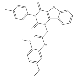 N-(2,5-dimethoxyphenyl)-2-(2,4-dioxo-3-(p-tolyl)-3,4-dihydrobenzofuro[3,2-d]pyrimidin-1(2H)-yl)acetamide Structure