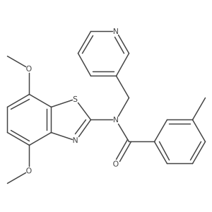 N-(4,7-dimethoxybenzo[d]thiazol-2-yl)-3-methyl-N-(pyridin-3-ylmethyl)benzamide Structure