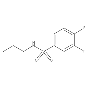 3,4-difluoro-N-propylbenzenesulfonamide Structure