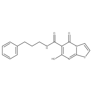 5-hydroxy-7-keto-N-(3-phenylpropyl)thiazolo[3,2-a]pyrimidine-6-carboxamide结构式