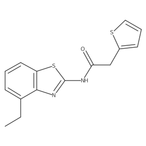 N-(4-ethylbenzo[d]thiazol-2-yl)-2-(thiophen-2-yl)acetamide Structure