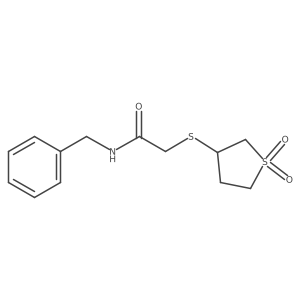 N-(Phenylmethyl)-2-[(tetrahydro-1,1-dioxido-3-thienyl)thio]acetamide Structure