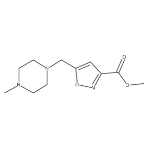 Methyl 5-[(4-methylpiperazin-1-yl)methyl]-1,2-oxazole-3-carboxylate Structure